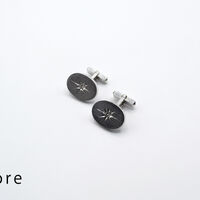画像6452：ルビーとエメラルド  大振りなメンズのシルバーリング