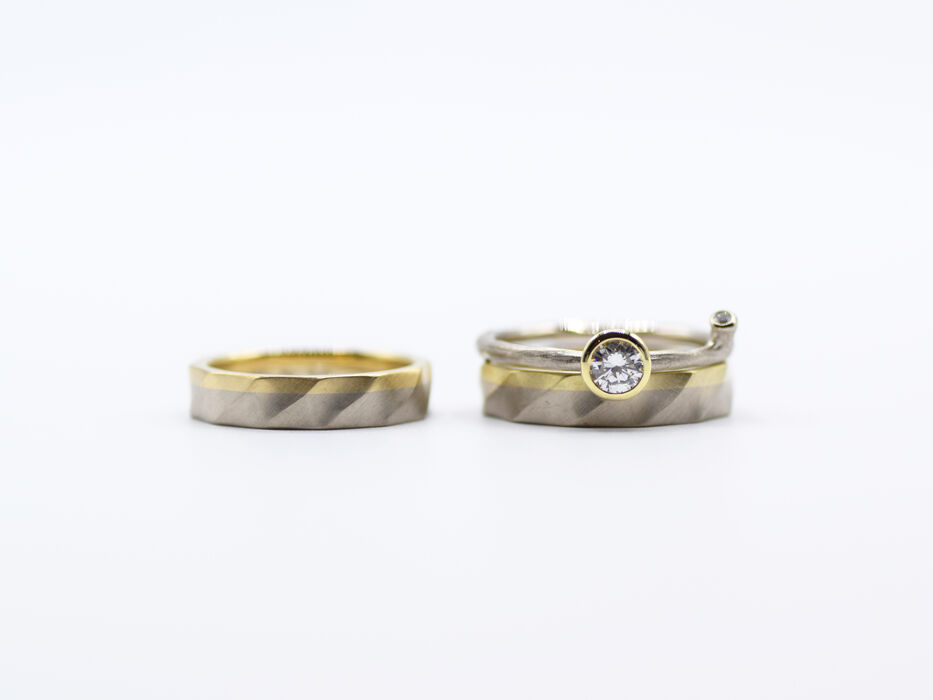 画像7391：MARRIAGE RING｜Sand ring M01
