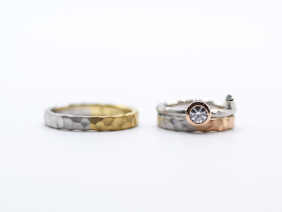 画像7417：MARRIAGE RING｜Sand ring M01