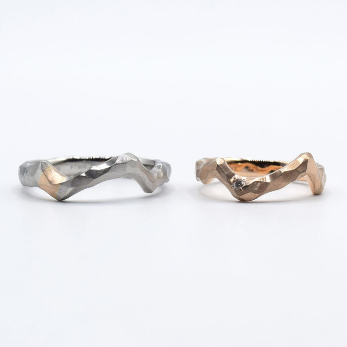 画像7675：MARRIAGE RING｜Aurora ring M01